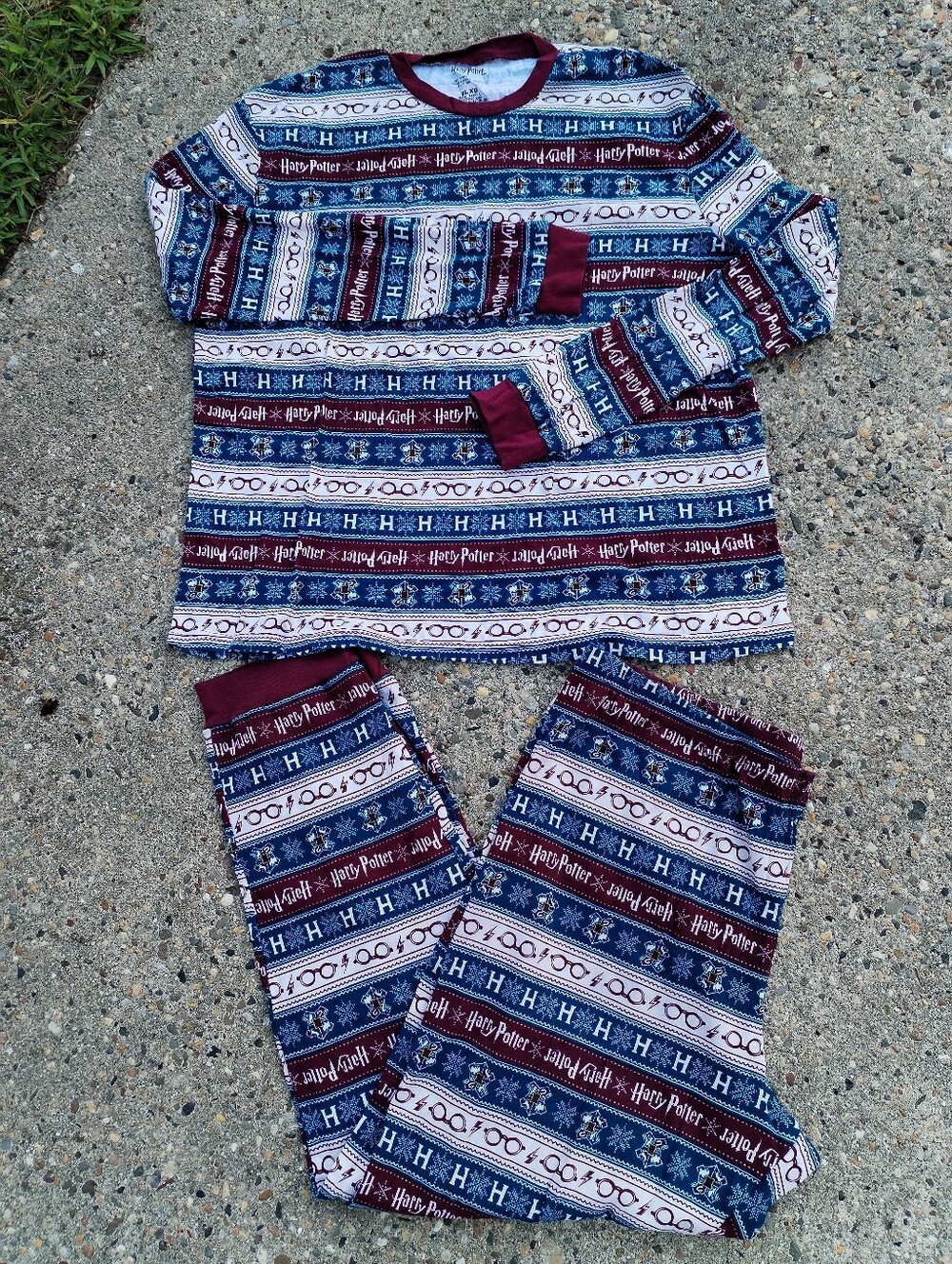 Harry Potter Pajama Set Size XL / Cotton